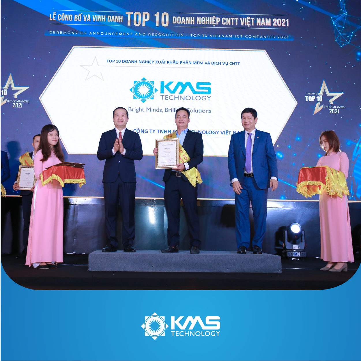 KMS Technology Awarded Top 10 ICT Companies in Vietnam 2021