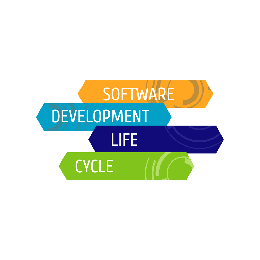 software development life cycle vector illustration