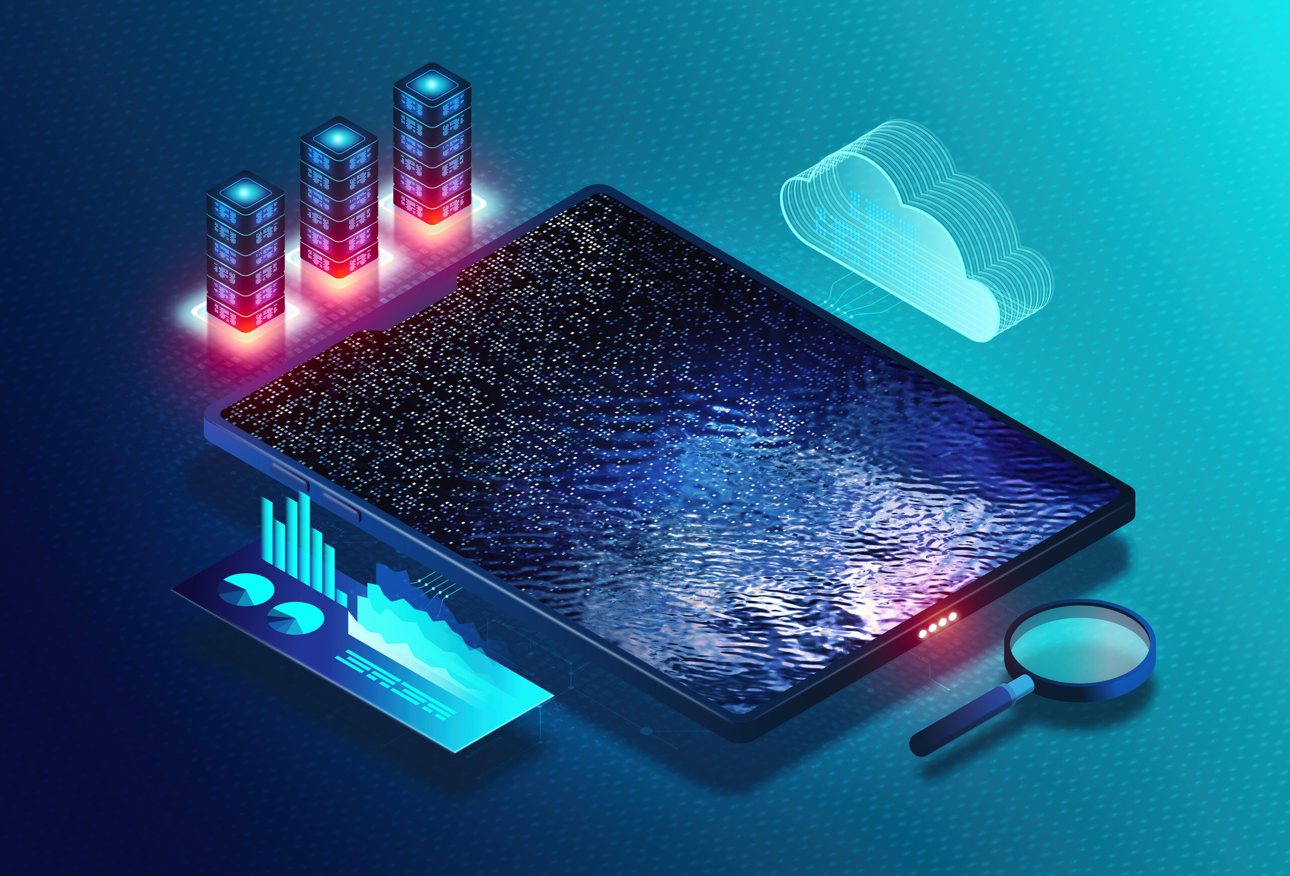 Data Lake - System or Repository of Data Stored in its Natural or Raw Format - Single Store of Data for Advanced Big Data Analytics and Machine Learning - Conceptual Illustration