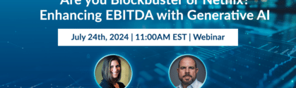 enhancing EBITDA with Generative AI webinar title