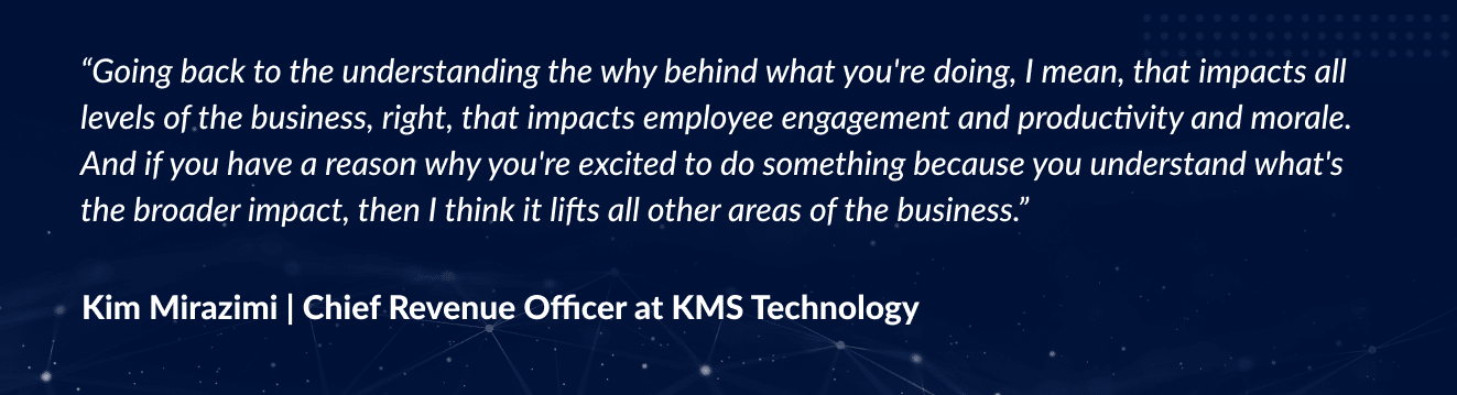 Kim Mirazimi's quote about how a healthy work culture is crucial in this landscape