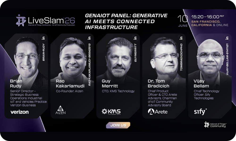 GenAIoT Panel – Generative AI Meets Connected Infrastructure - IoT Live Slam 2026